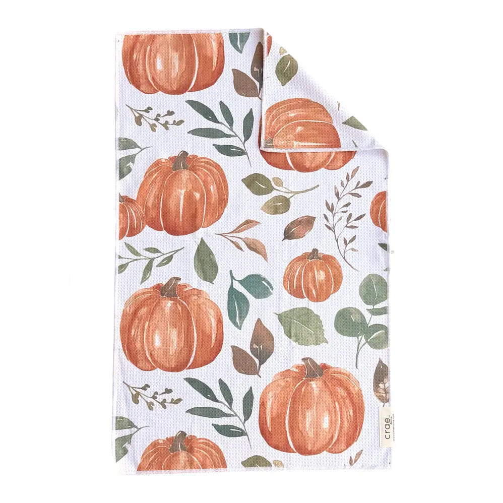 Pumpkin Patch Double Sided Hand Towel