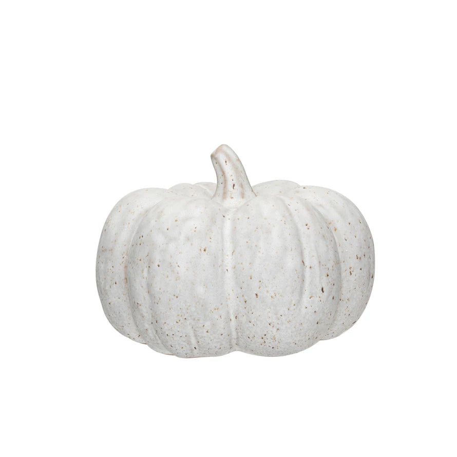 Stoneware Pumpkin Cream Colored