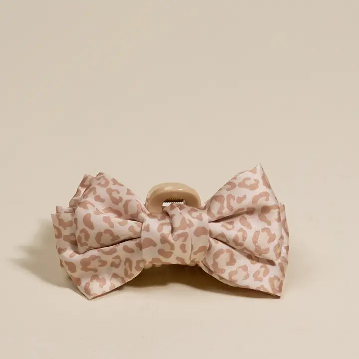 Mini Satin Bow Claw Clip