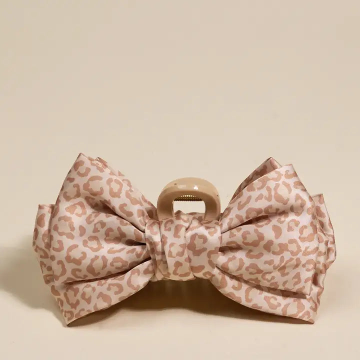 Satin Bow Claw Clip