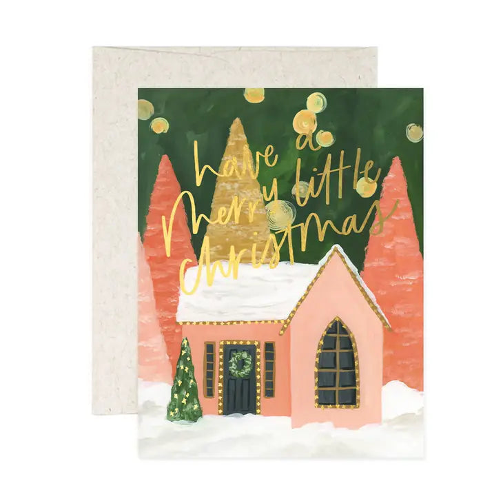Little Christmas House Holiday Greeting Card