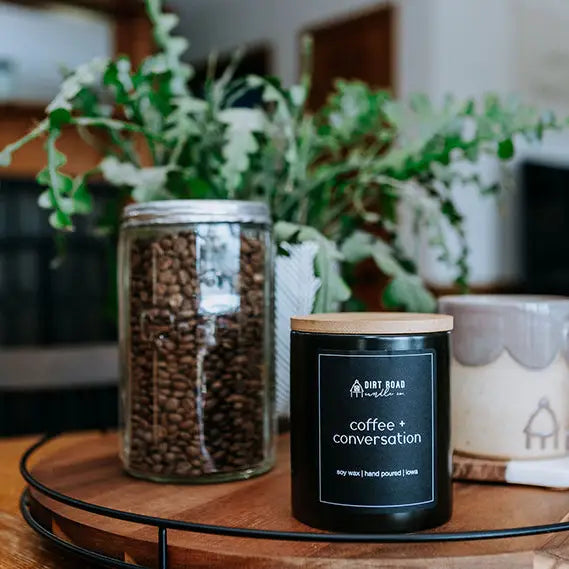 Coffee + Conversations From Dirt Road Candle CO