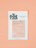 Doe A Deer Common Cooking Substitutions Magnet