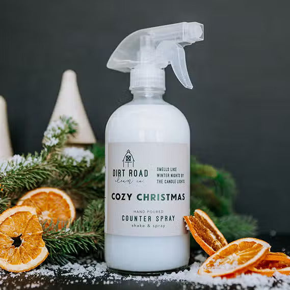 Dirt Road Candle Co Cozy Christmas Counter Spray