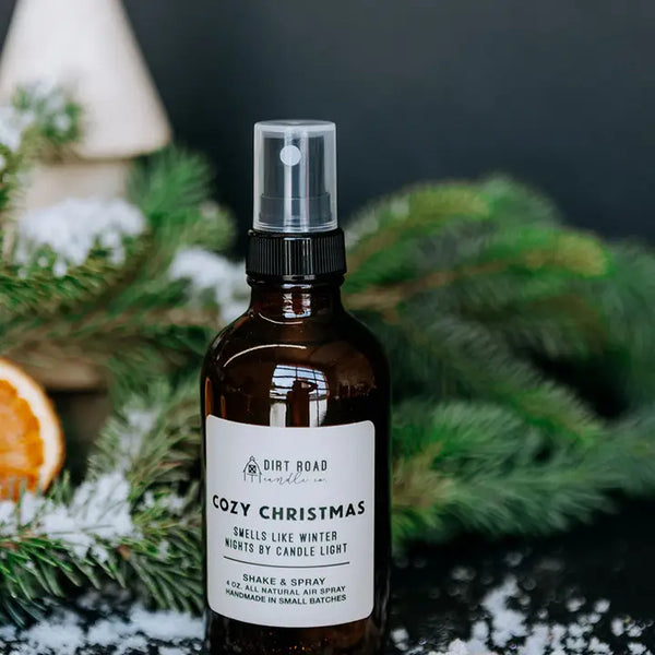 Cozy Christmas Air + Room Spray Dirt Road Candle Co