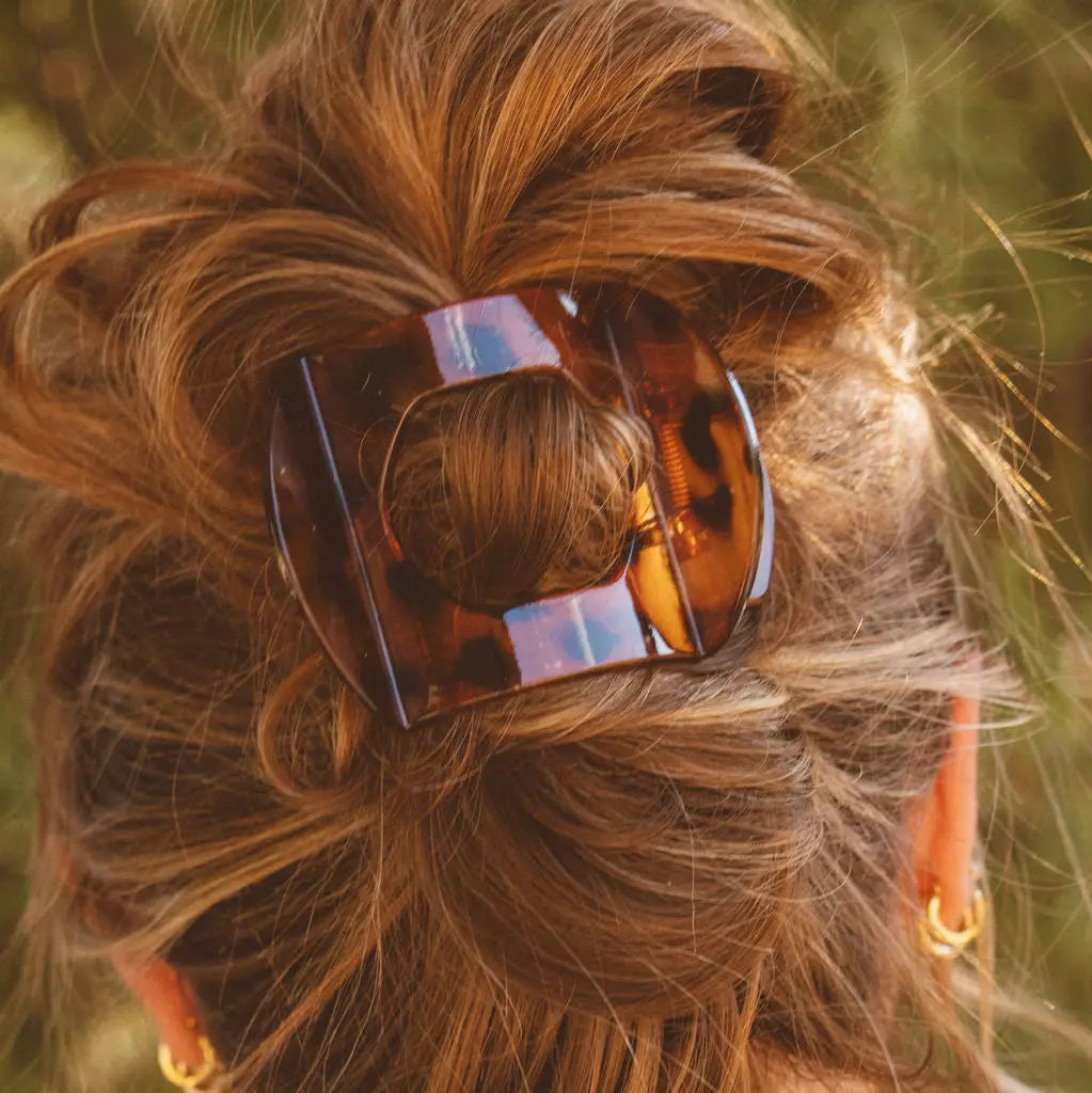 Leopard Curved Claw Clip