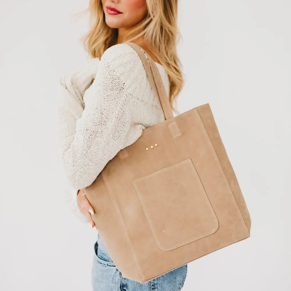 Dawn Suede Carryall Tote