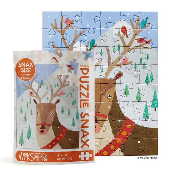 Reindeer and Friends Puzzle Snax- 48 Piece Kids Puzzle