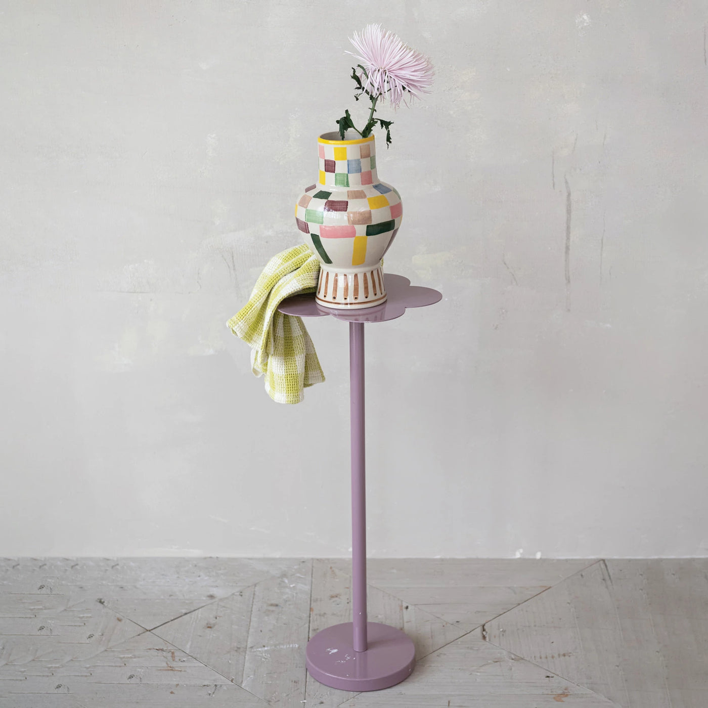 Hand-Painted Stoneware Vase