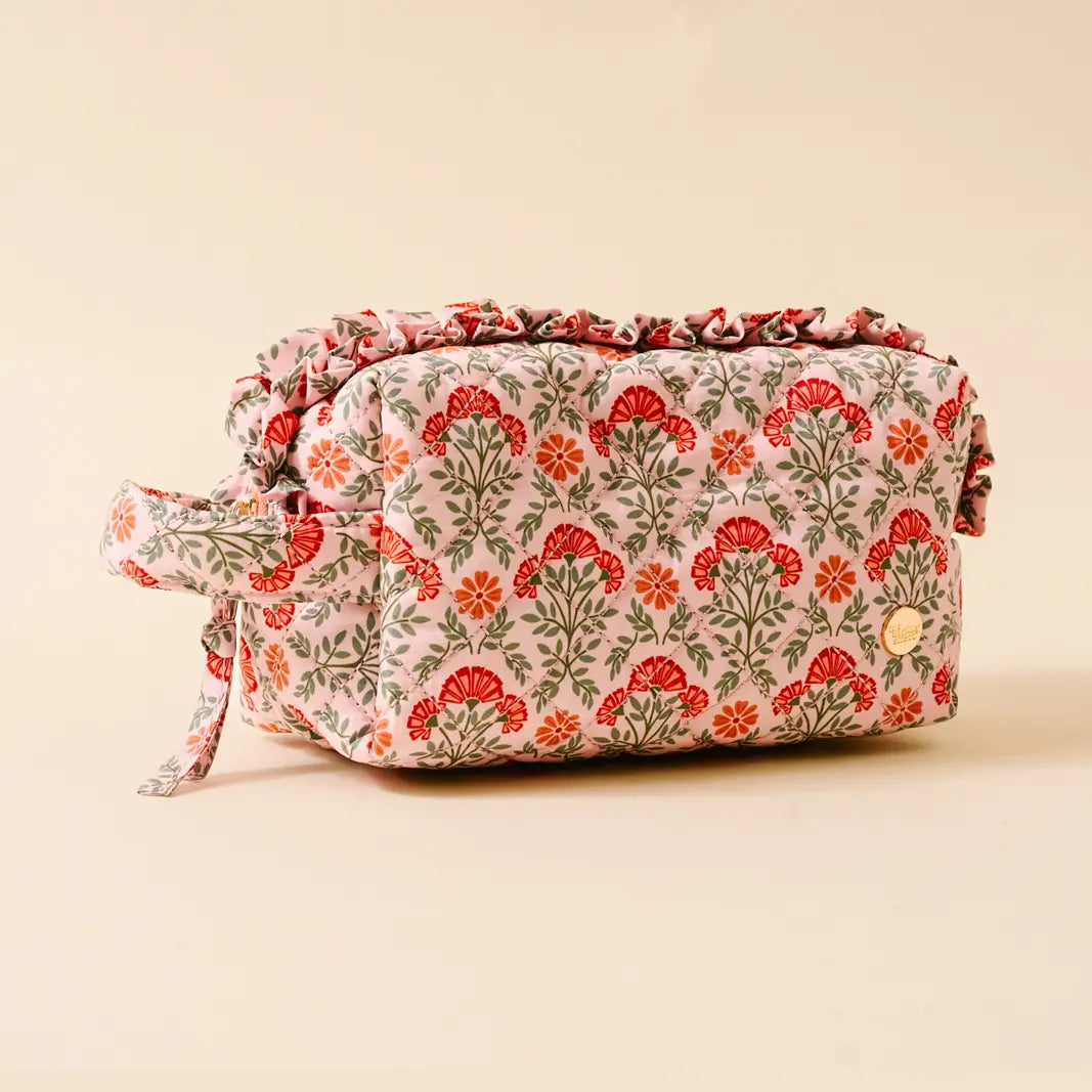Quilted Cosmetic Pouch