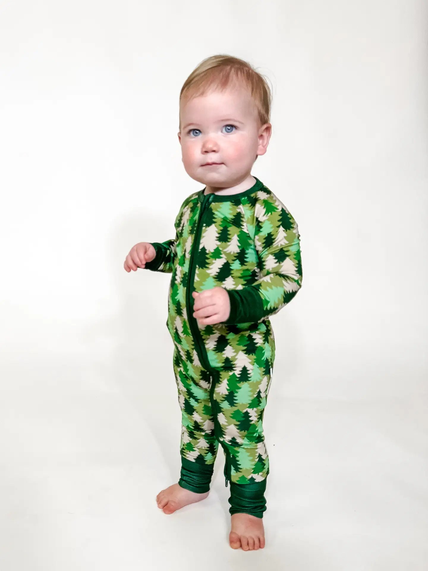 Evergreen Bamboo Zip PJs