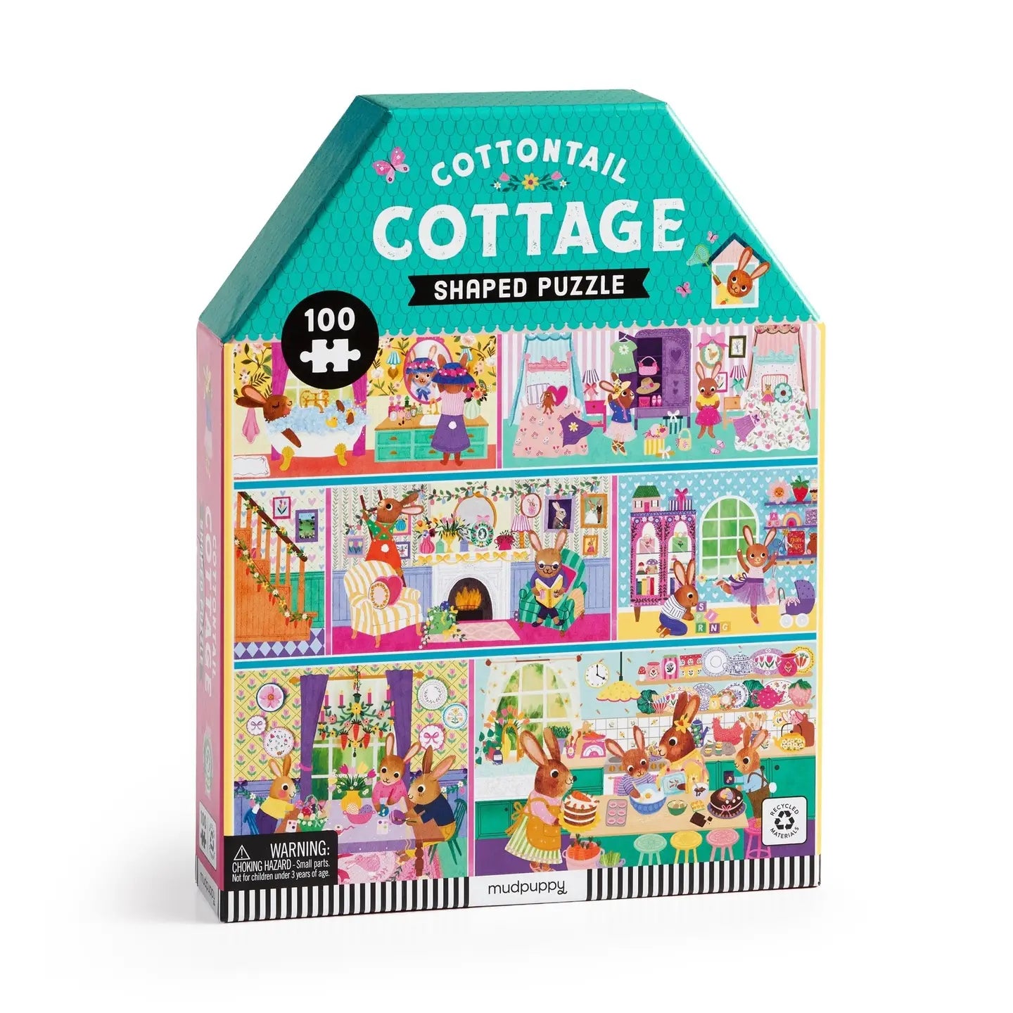Cottontail Cottage Shaped Puzzle