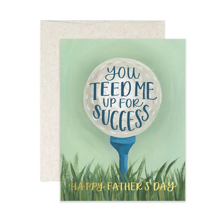 Father's Day Golf Greeting Card