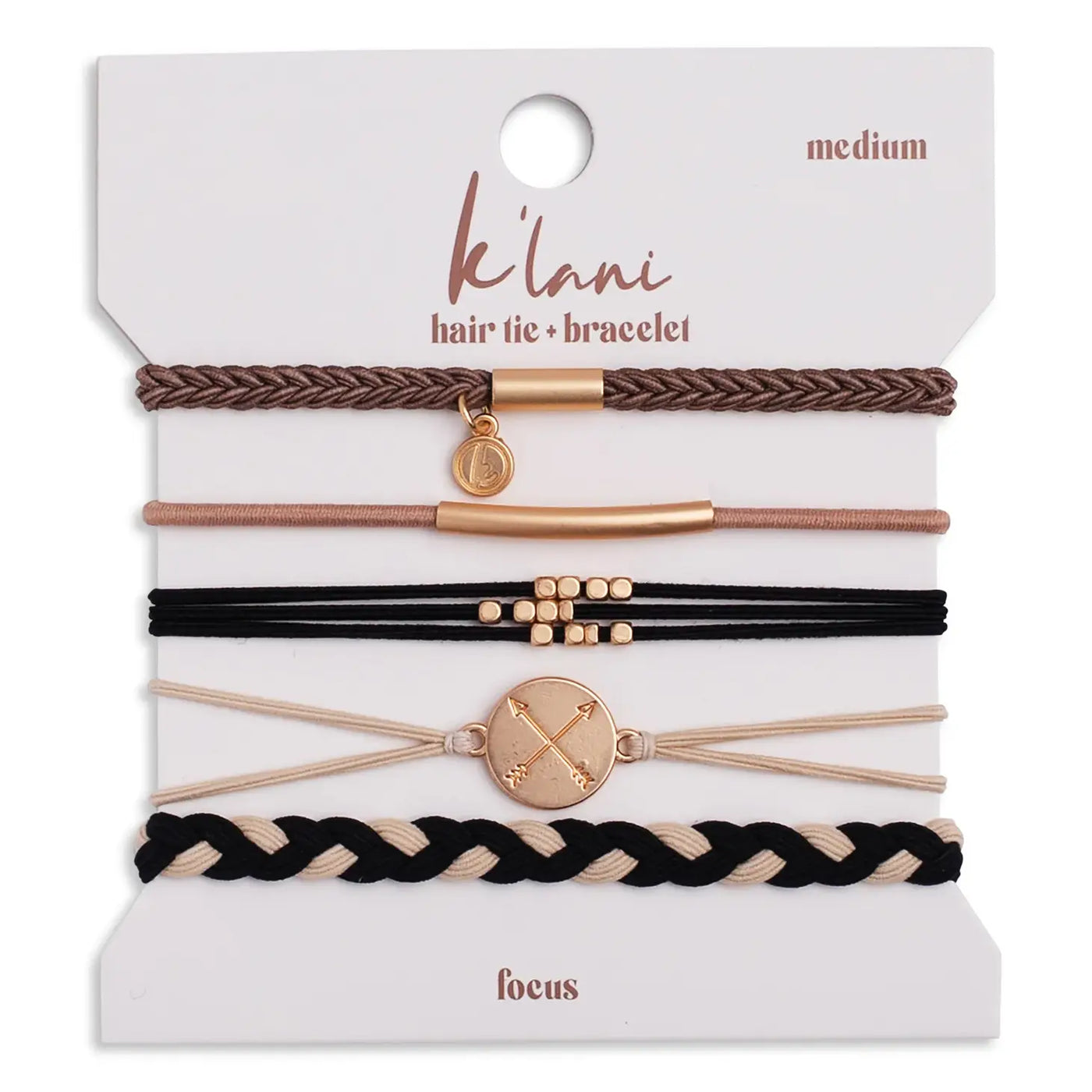 K'Lani Hair Tie Bracelet- FOCUS