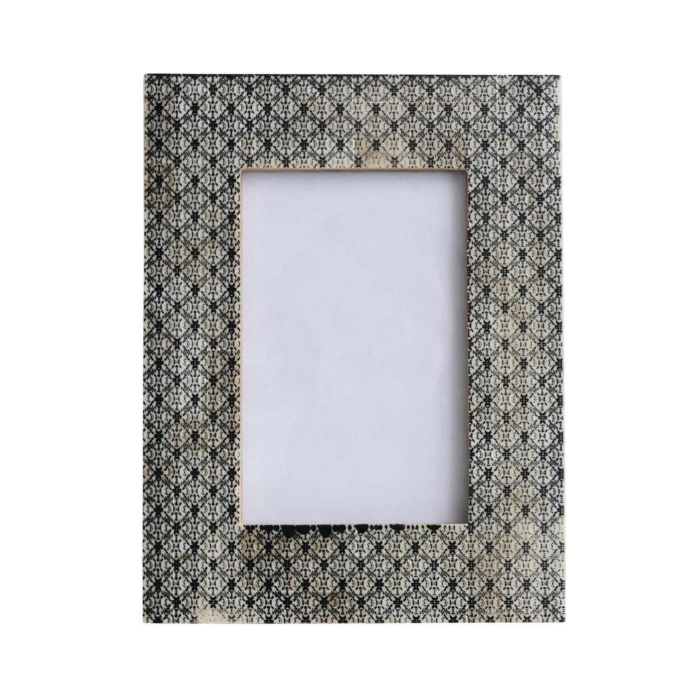 Patterned Picture Frame- Charcoal