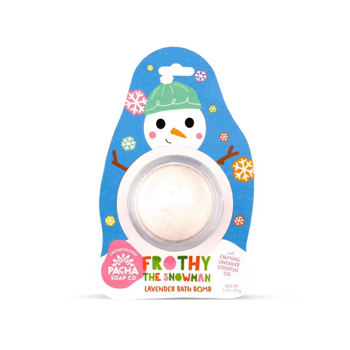 Frothy the Snowman Bath Bomb Card