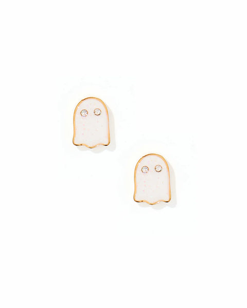 Ghost Screwback Stud Earrings