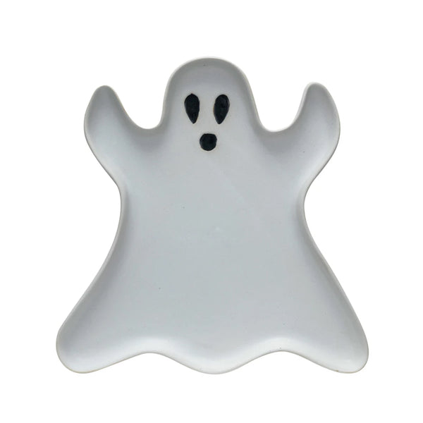 Stoneware Ghost Shaped Plate