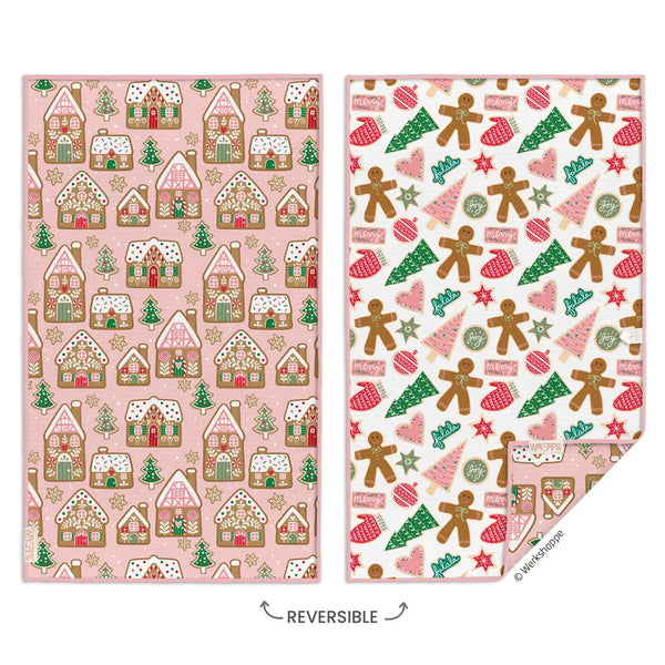 Gingerbread Cookies Christmas Microfiber Towel