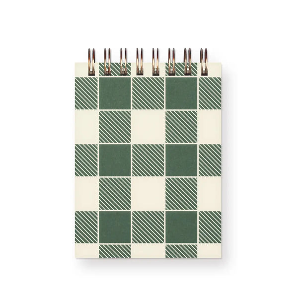 Gingham Holiday Mini Jotter Notebook