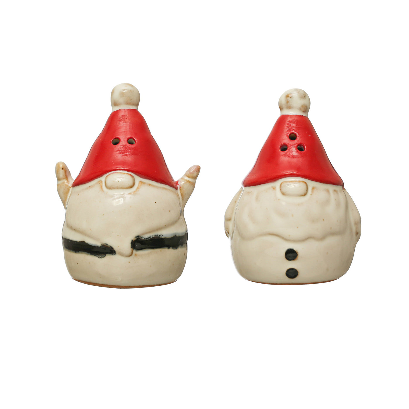 Hand-Painted Stoneware Gnome Salt & Pepper Shakers
