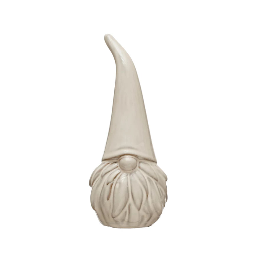 Stoneware Gnome- White