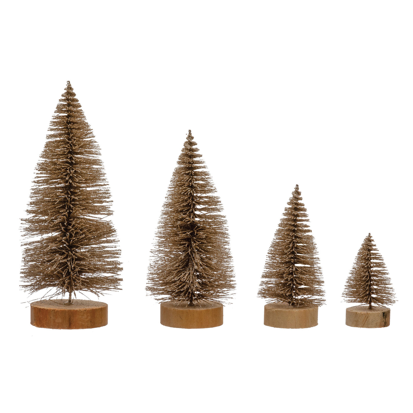 Gold Bottle Brush Trees- 4 Sizes
