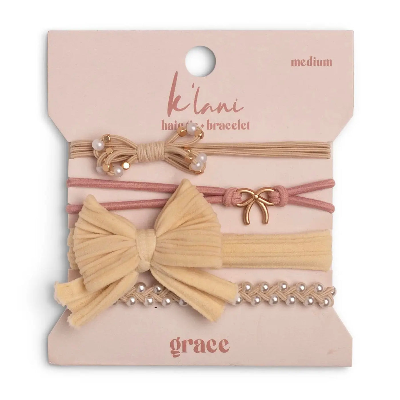 GRACE Hair tie + Bracelet from K'lani