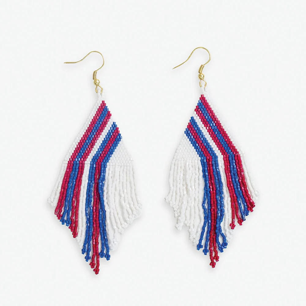 Haley Game Day Earring- Red, White, Blue