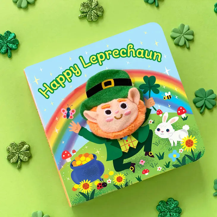 Happy Leprechaun St. Patrick's Day Finger Puppet Board Book