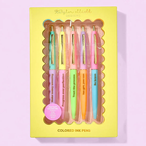 Happy Motivational Pen Set