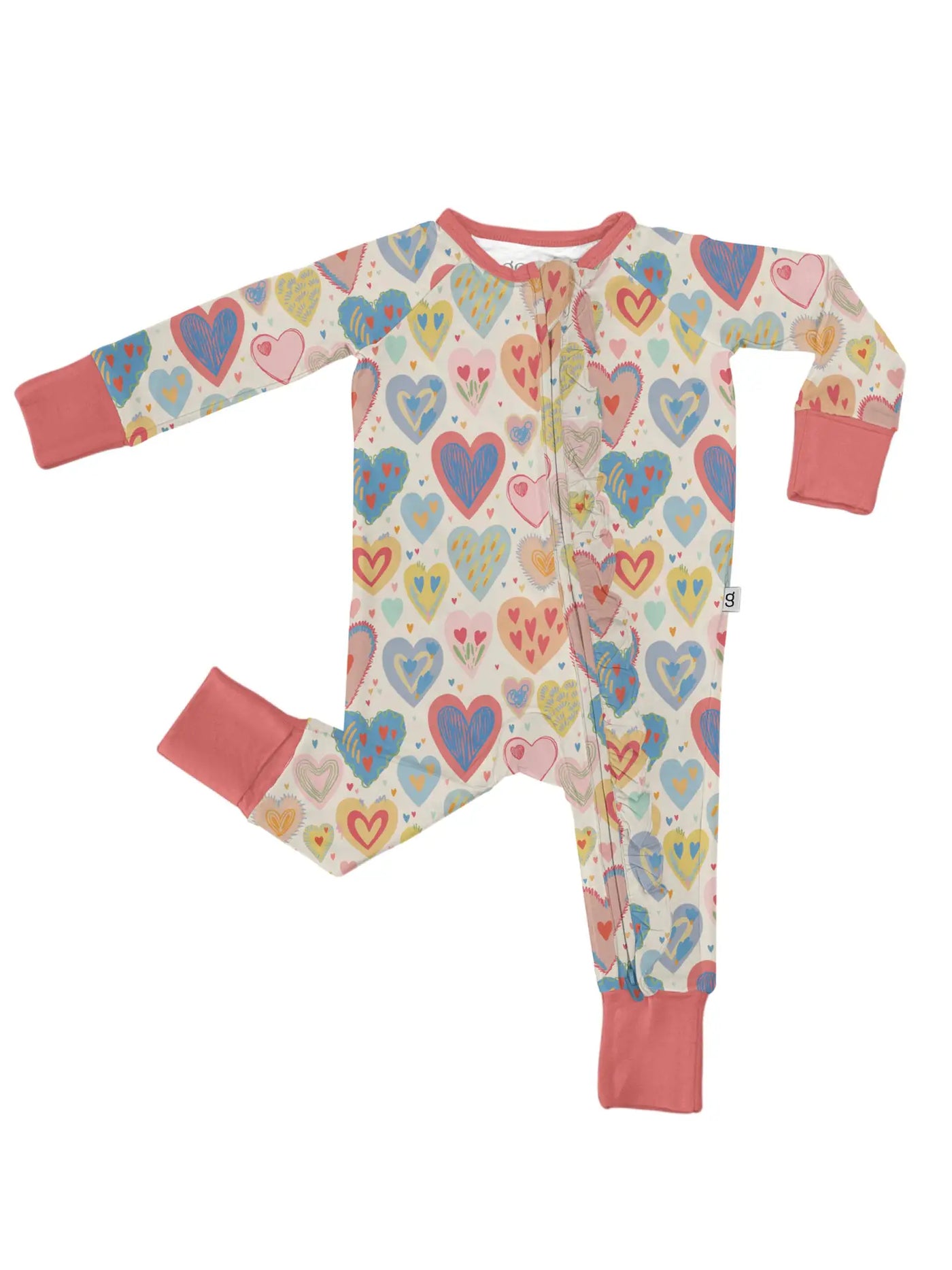 Lovestruck Hearts- Convertible Zip PJS