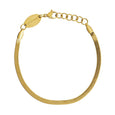Waterproof Gold Dainty Herringbone Bracelet