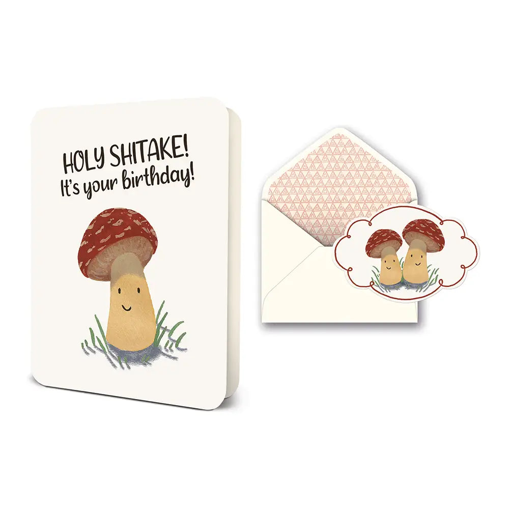 Holy Shitake! Deluxe Greeting Card