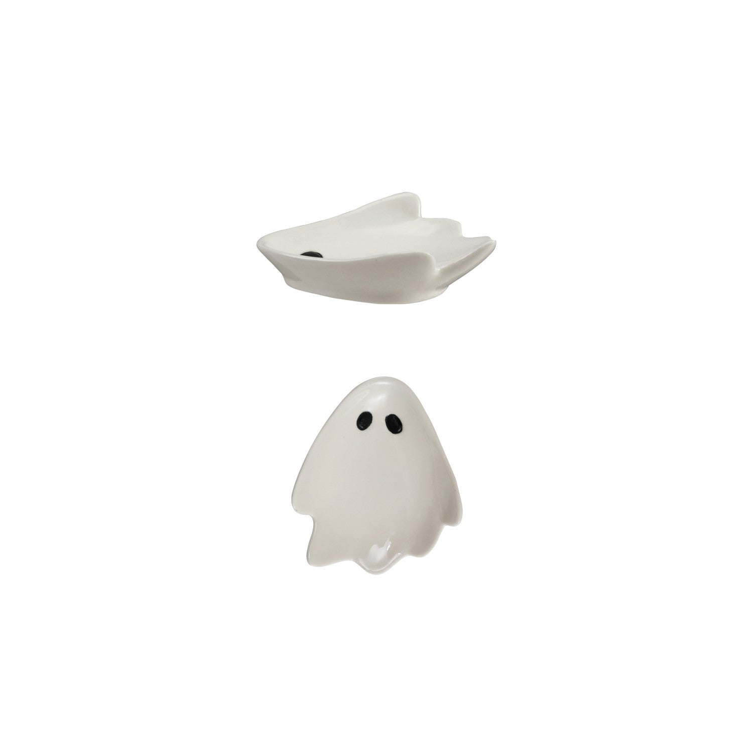 Stoneware Ghost Shaped Dish