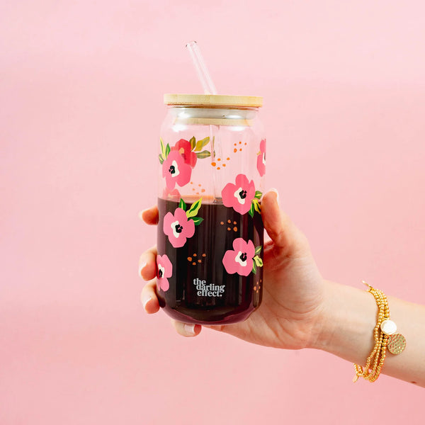 Iced Coffee Cup- Retro Floral