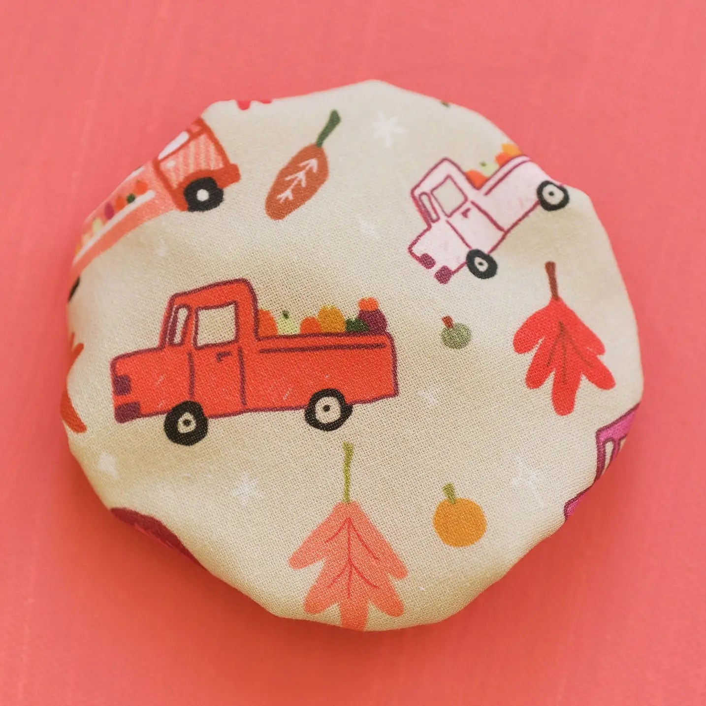 Pumpkin Truck Jar Cover