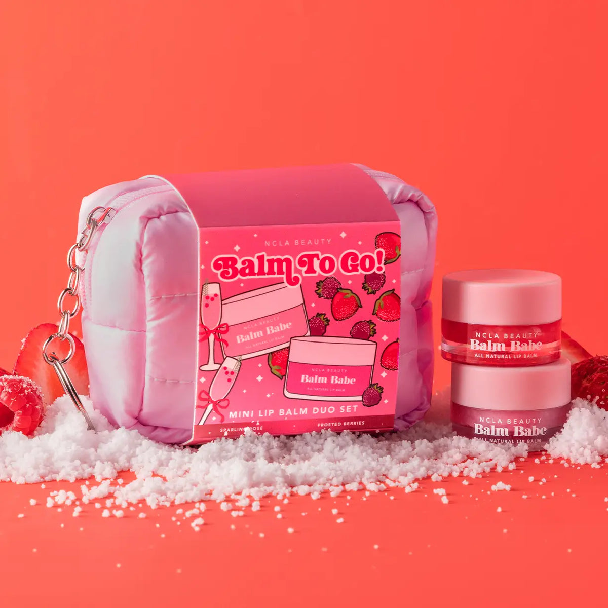 Mini Balms To Go! Keychain Set - Sparkling Rose/Berries