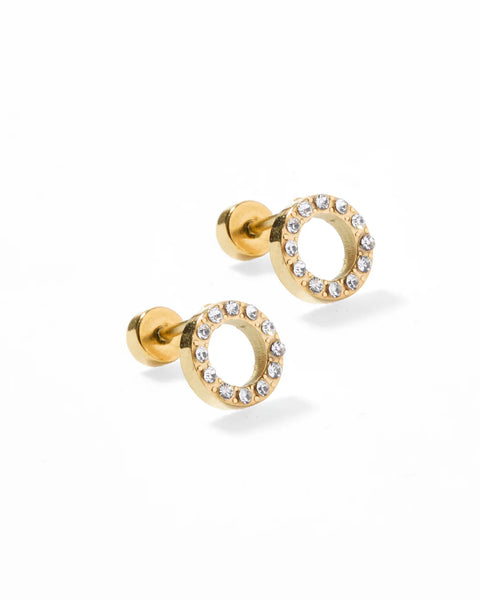 Screwback Stud - Lainey - Gold