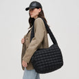 Leda Quilted Hobo Bag