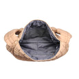 Leda Quilted Hobo Bag