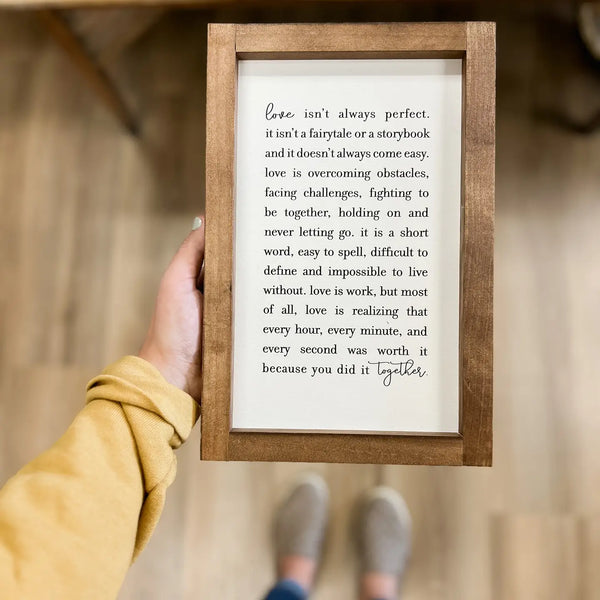 Love Isn't Always Perfect