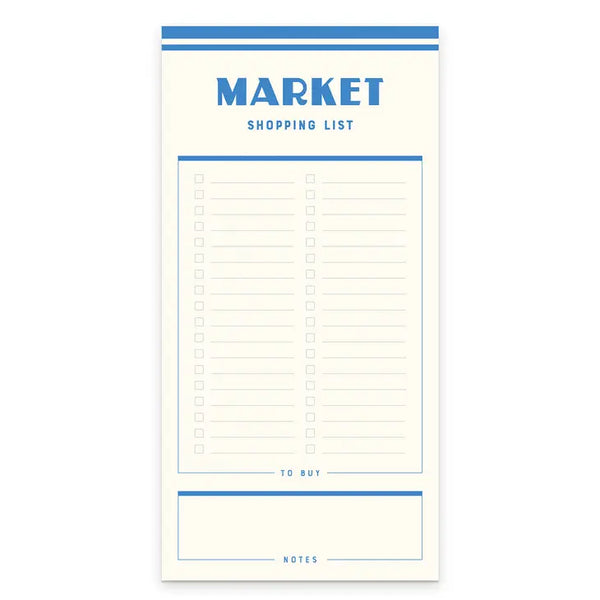 Market Shopping List Notepad