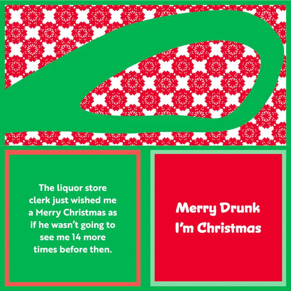 Napkin: Xmas Merry Drunk