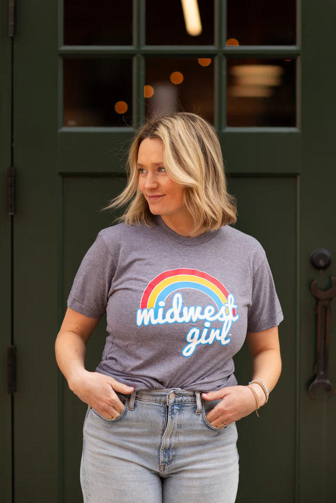 The Midwest Girl Rainbow Tee