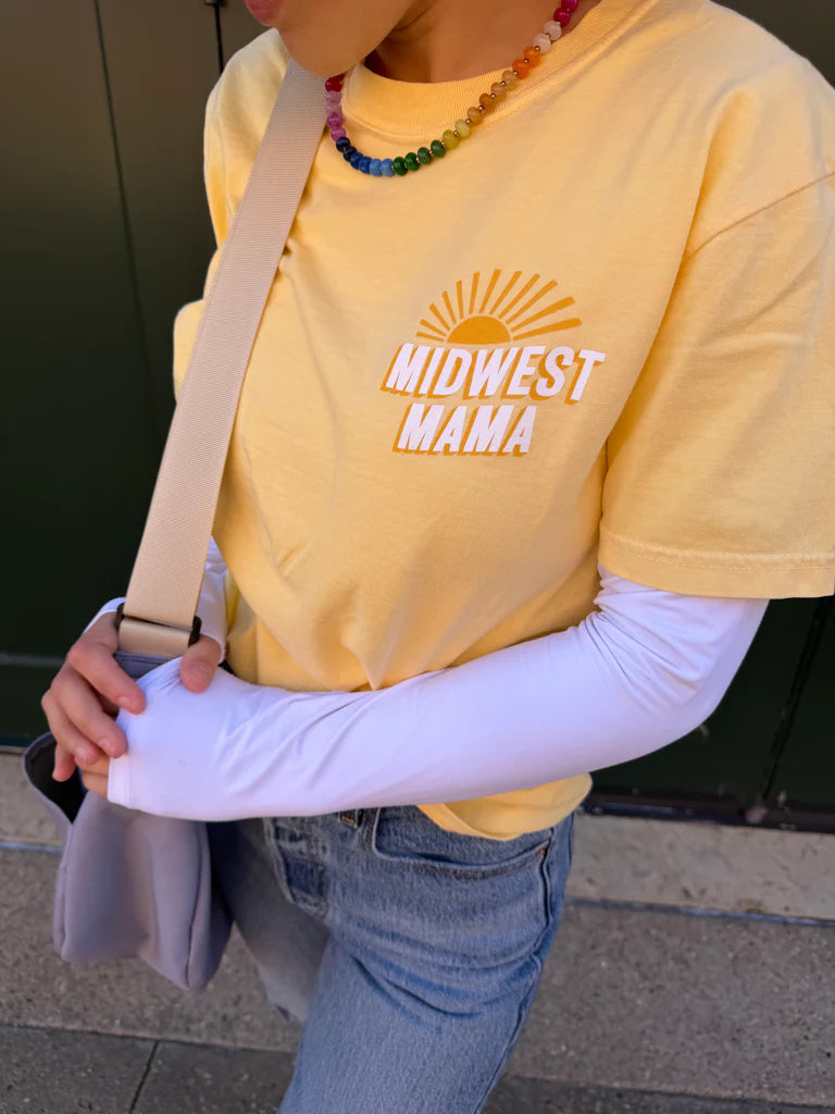 Midwest Mama Sun Tee in Butter