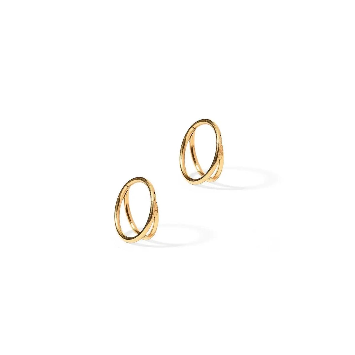 Huggie Earrings - Nylah Gold 10mm