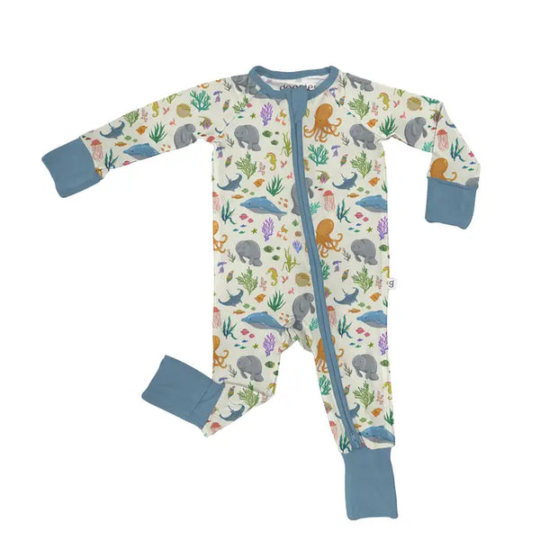 Ocean Friends Zip Pajamas