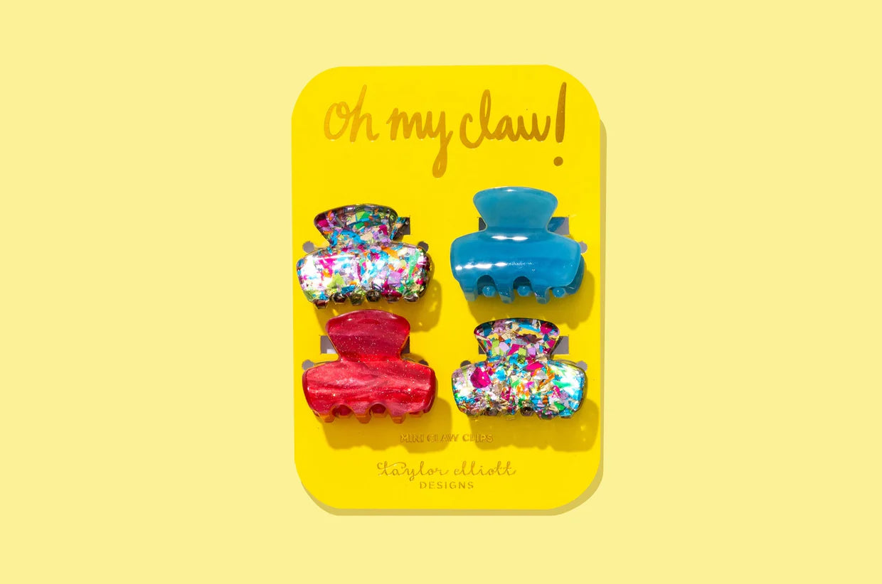 Mini Claw Clips - Colorful Confetti