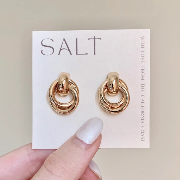 The Perfect Knot Studs | Gold |